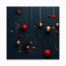 Christmass Abstract 009 1 Canvas Print