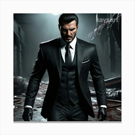 Man In Suit Canvas Print