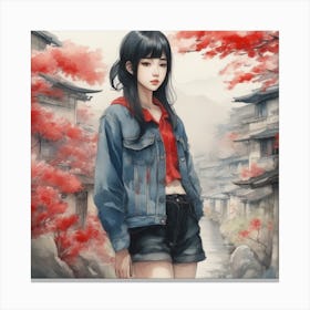 Asian Girl 13 Canvas Print