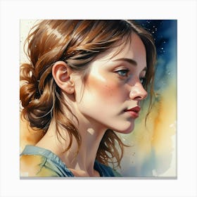 Portrait Of A Girl 10 Canvas Print