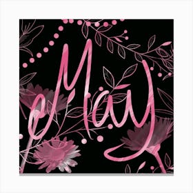 Pink May Flowers Canvas Print