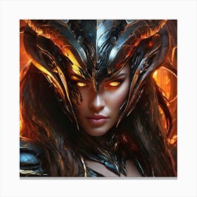 Demon Warrior iop Canvas Print