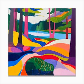 Abstract Park Collection Stanley Park Vancouver Canada 1 Canvas Print