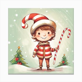 Christmas Elf 6 Canvas Print