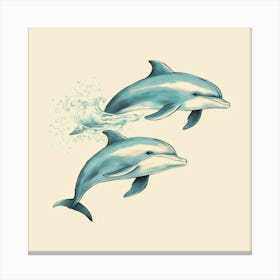 Dolphins Canvas Print