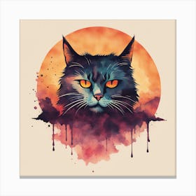 Black Cat Canvas Print