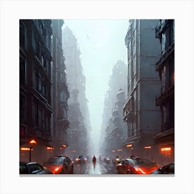 Futuristic City Canvas Print