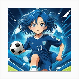 Soccer Player anime manga Canvas Print