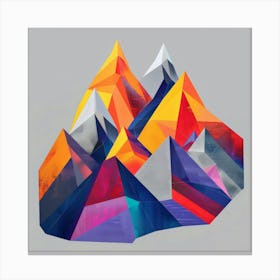 Abstract Mountains 7 Canvas Print