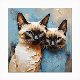 Siamese cats 1 Canvas Print