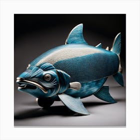 Blue Salmon Canvas Print