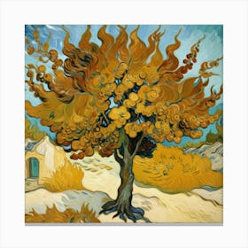 Mulberry Tree, 1889 By Vincent Van Gogh Art Print 3 Canvas Print