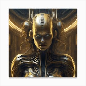 Futuristic Woman 32 Canvas Print