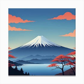 Japanese Mountains Canvas Print