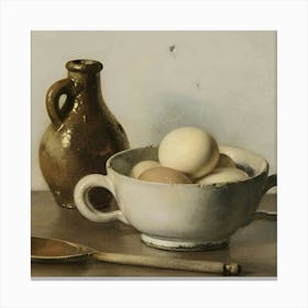 Eggs In A Bowl Canvas Print