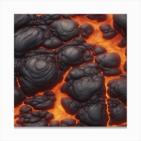 Lava texture 5 Canvas Print