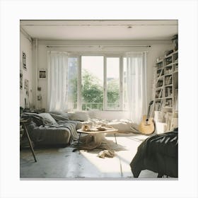 Room With A Guitar Canvas Print
