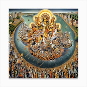 Durga Immersion 5 Canvas Print