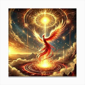 Solar Rebirth Converted Canvas Print