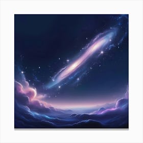 Galaxy In The Sky Canvas Print