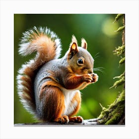 Squirrel In The Forest 282 Canvas Print