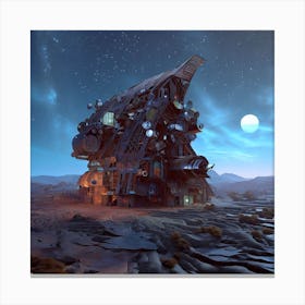 Spaceship House Canvas Print