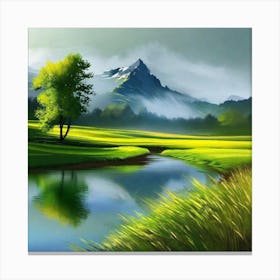 Landscape Painting 202 Canvas Print