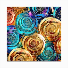 Abstract Swirls Canvas Print