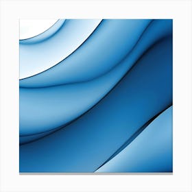 Abstract Blue Wave 15 Canvas Print