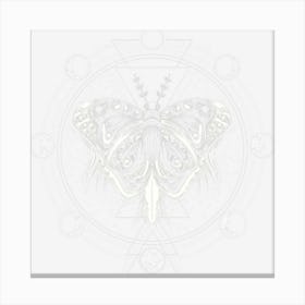 Moon Phases Moth Blackcraft Clothing Gift Canvas Print