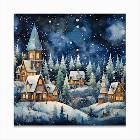 Blissful Yuletide Whispers Canvas Print