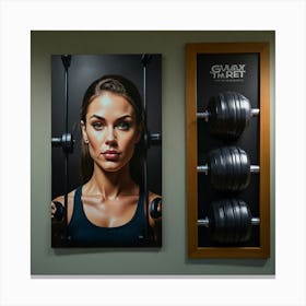 Galaxie Fitness Canvas Print