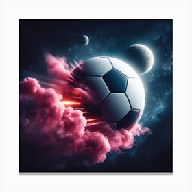 Soccer Ball In Space 2 Canvas Print