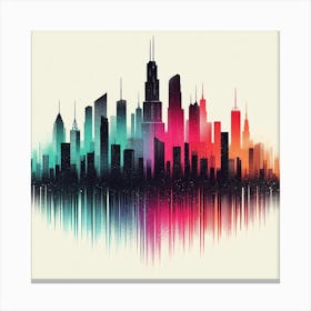 Chicago Skyline Canvas Art Canvas Print
