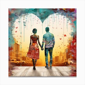 0ne Love Canvas Print