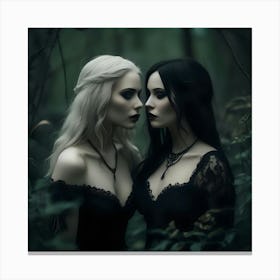 Gothic Women 7 Canvas Print