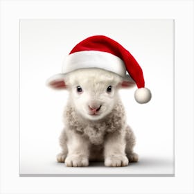 Santa Claus Lamb Canvas Print