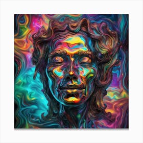 Psychedelic Portrait Canvas Print