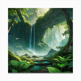 a beautiful painting of nature Canvas Print