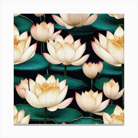 Lotus Flower Wallpaper 2 Canvas Print