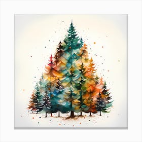 Nostalgia Noël: Turquoise Tannenbaum Canvas Print