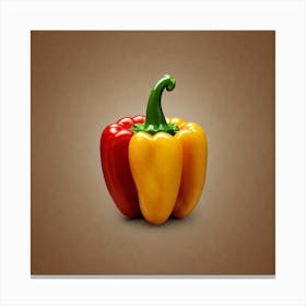 Red And Yellow Pepper 4 Canvas Print