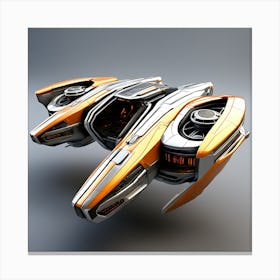 Futuristic Spaceship 73 Canvas Print