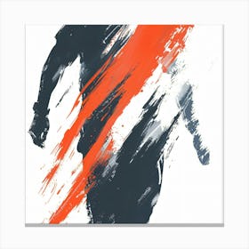 Man In The Orange Shirt Canvas Print