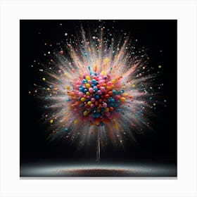 'Confetti Explosion' Canvas Print