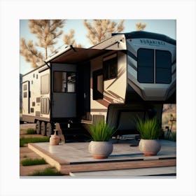 Rv Park Canvas Print