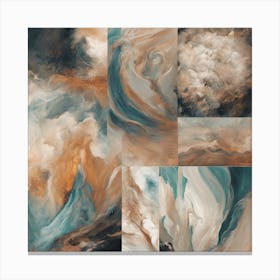 Abstract Clouds ( Bohemian Design ) Canvas Print
