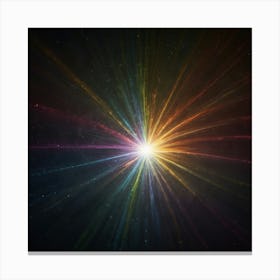 Rainbow Burst Canvas Print