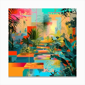 'Tropical Garden' Canvas Print