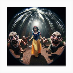 Snow White And The Seven Dwarfs 13 Canvas Print